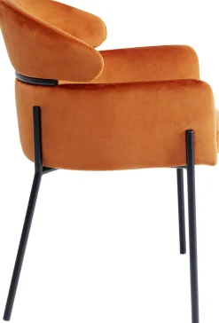 KARE Armlehnstuhl Alexia Velvet Orange