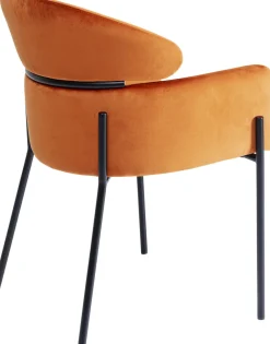 KARE Armlehnstuhl Alexia Velvet Orange