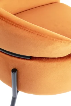 KARE Armlehnstuhl Alexia Velvet Orange