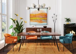 KARE Armlehnstuhl Alexia Velvet Orange