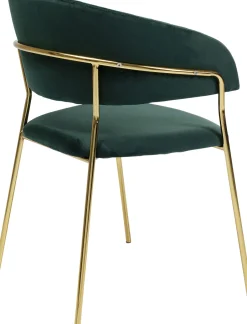 KARE Armlehnstuhl Belle Velvet Grün (2/Set)