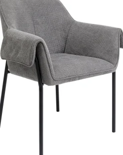KARE Armlehnstuhl Bess Grau