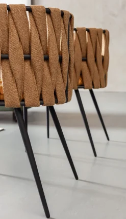 KARE Armlehnstuhl Cheerio Gelb inkl. Kissen