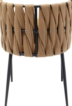 KARE Armlehnstuhl Cheerio Gelb inkl. Kissen