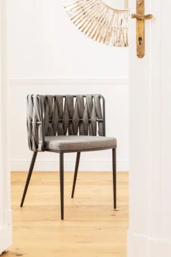 KARE Armlehnstuhl Cheerio Grau inkl. Kissen