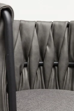 KARE Armlehnstuhl Cheerio Grau inkl. Kissen