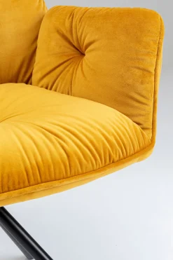 KARE Armlehnstuhl Mila Gelb
