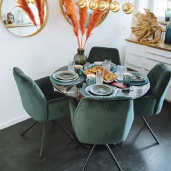 KARE Armlehnstuhl Mila Grün