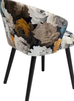 KARE Armlehnstuhl Peony Flower Gelb