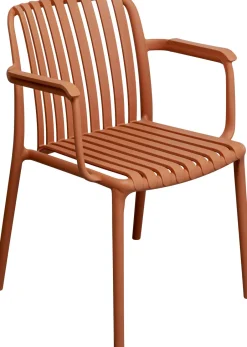 KARE Armlehnstuhl Porto Santo Terracotta