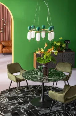 KARE Armlehnstuhl San Francisco Dunkelgrün