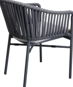 KARE Armlehnstuhl Santanyi Dunkelgrau