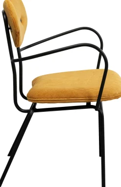 KARE Armlehnstuhl Viola Gelb