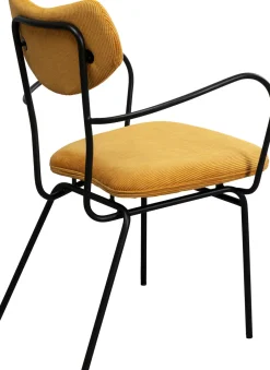 KARE Armlehnstuhl Viola Gelb