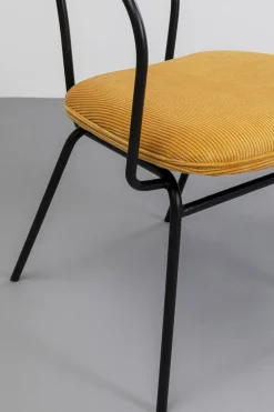 KARE Armlehnstuhl Viola Gelb