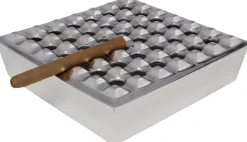 KARE Ascher Soho Square Silber 25x25cm