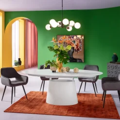 KARE Ausziehtisch Benvenuto Weiß 200(50)x110cm