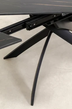 KARE Ausziehtisch Twist Schwarz 120(30+30)x90cm
