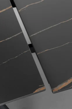 KARE Ausziehtisch Xenia Schwarz 140(+30+30)x80cm