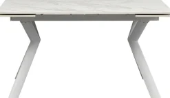 KARE Ausziehtisch Xenia Weiß 140(+30+30)x80cm