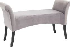 KARE Bank Motley Velvet Silvergrey