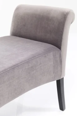 KARE Bank Motley Velvet Silvergrey