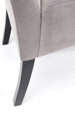 KARE Bank Motley Velvet Silvergrey