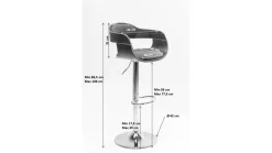 KARE Barhocker Monaco Nougat