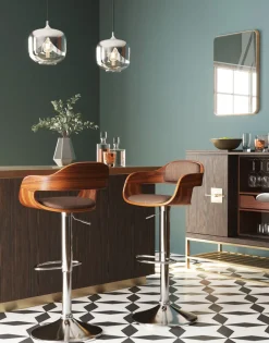 KARE Barhocker Monaco Schoko