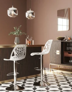 KARE Barhocker Ornament White