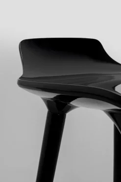 KARE Barstuhl York Schwarz 75cm