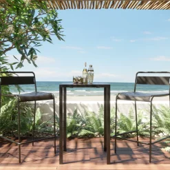 KARE Bartisch Twist Quatris Black 60x60cm