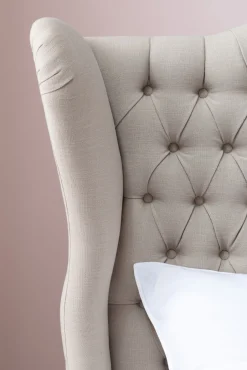 KARE Bett City Spirit Linen Natural 180x200cm