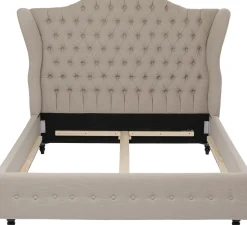 KARE Bett City Spirit Linen Natural 180x200cm