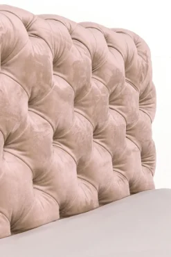 KARE Bett Desire Velvet Ecru 180x200cm