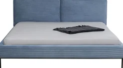 KARE Bett East Side Cord Blau 160x200cm