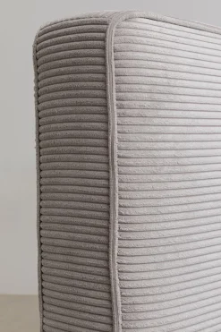 KARE Bett East Side Cord Grau 180x200cm