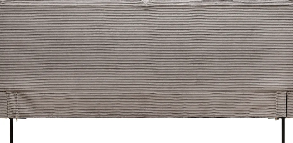 KARE Bett East Side Cord Grau 160x200cm