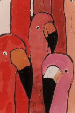 KARE Bild Touched Flamingo Meeting 90x120cm