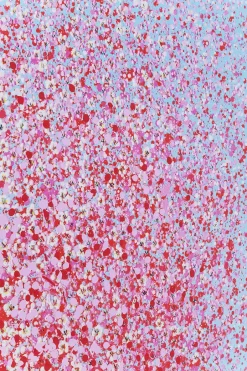 KARE Bild Touched Flower Boat Blau Pink 80x100cm