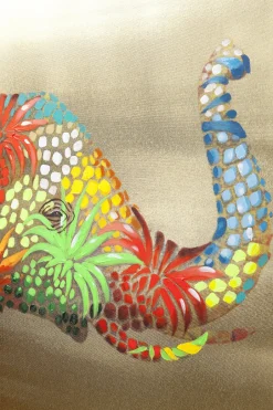 KARE Bild Touched Flower Elefant 120x90cm