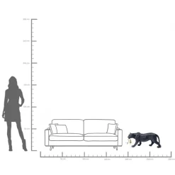 KARE Bodenleuchte Animal Bagheera 40cm