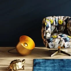 KARE Bodenleuchte Apollon Smooth Gold Ø35cm