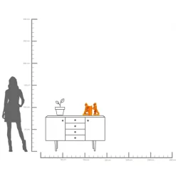 KARE Buchstütze Gorilla Orange (2/Set)