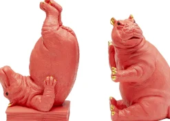 KARE Buchstütze Hippo Pink (2/Set)