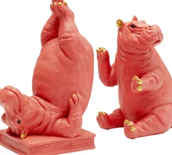 KARE Buchstütze Hippo Pink (2/Set)