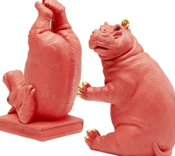 KARE Buchstütze Hippo Pink (2/Set)