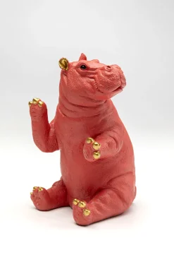 KARE Buchstütze Hippo Pink (2/Set)