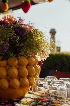 KARE Deko Übertopf Lemon Juice 22cm