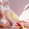KARE Deko Dose Exotic Bird Giallo 23cm